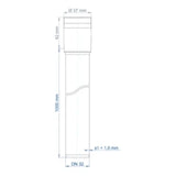 POLOPLAST PO Steckmuffenrohr POLO-KAL XS DN 32/1000  – 102003
