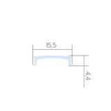 BILTON BLine C-S-01 Abdeckung satiniert flach 2 000mm für Profile P-S-IN/ON/COR 01  – 171762_00