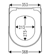 HAMBERGER Haro WC Sitz Bacon SoftClose weiß abnehmb.Scharn. C4302G f. Laufen Pro WWC  – 531331