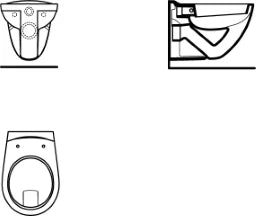 IDEAL-STANDARD Id.St. Eurovit Wand-Flachspülklosett weiß  – V340301