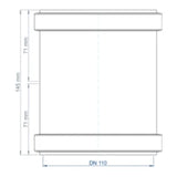 POLOPLAST PO Doppelmuffe POLO-KAL NG DN 110   – 02304