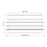 POLOPLAST PO Übergang von Spitzende auf Muffe anderer Werkst.POLO-KAL DN 160/182-189mm   – 02864