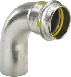 VIEGA Viega Bogen 90 Grad SC Sanpress Inox G 0216.1 für Gas in 28mm Edelstahl   – 486 082