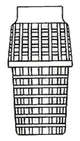 FERTINGER RF Einlaufseiher PVC 1"  – RFM100-1