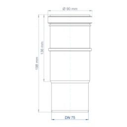 POLOPLAST PO Langmuffe POLO-KAL NG DN 75   – 02333