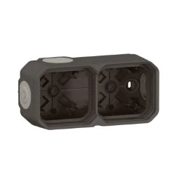 LEGRAND 2-fach Gehäuse anth. horizontal oder vertikal verwendbar  – 069602L