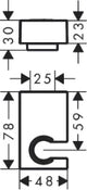HANSGROHE HG Porter E Wandhalter HB mattschwarz   – 28387670