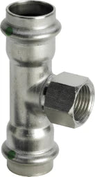 VIEGA Viega T-Stück mit SC Sanpress Inox 2317.2 in 42mm x Rp1/2 x 42mm Edelstahl   – 437 220