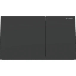 GEBERIT GE Betaetigungsplatte Sigma70 2-Mengen Edelstahl, mattschwarz, square  – 115.622.14.1