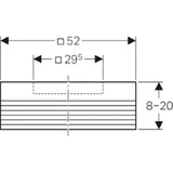 GEBERIT GE Pluvia Zusatzisolation fuer Umkehrdach, DWE 12L 359123  – 359.123.00.1