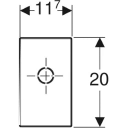 GEBERIT GE Fertigbauset fuer WT-Montageelement mit UP-Siphon, hochglanzverchr   – 115.416.21.1