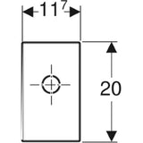 GEBERIT GE Fertigbauset fuer WT-Montageelement mit UP-Siphon, hochglanzverchr   – 115.416.21.1