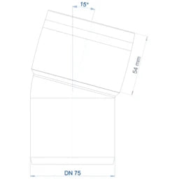POLOPLAST PO Bogen POLO-KAL 3S DN 75/15Grad  – 102520