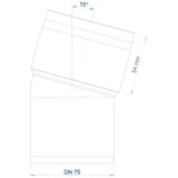 POLOPLAST PO Bogen POLO-KAL 3S DN 75/15Grad  – 102520