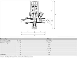 RESIDEO Füllarmatur VF06 1/2" o.Manometer  – VF06-1/2B