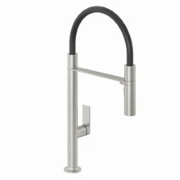 KLUDI KLUDI-QORD Spültisch-Einhandmischer flexibler abnehmb. Auslauf St.Br. Nickel  – 56859N575