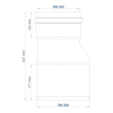 POLOPLAST PO Übergangsrohr POLO-KAL NG DN 250/200   – 02983