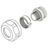 REHAU REHAU Klemmringverschraubung 10,1 x 1,1  – 12005461001