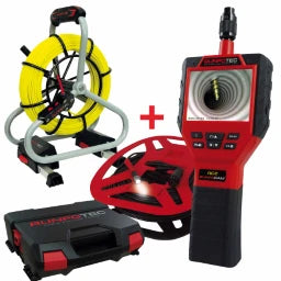 RUNPOTEC RUNPOCAM RC2 - 50 m + Profi Set - 50 m Multifunctionskamera mit Glasfaser Schub   – 11140
