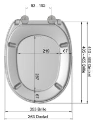 MKW MKW Aida WC-Sitz Plus mit Deckel slowclose, weiß, Push-Edelstahlscharnier   – C7A0-0A01