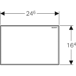 GEBERIT GE Abdeckplatte zu Hygienespuelung weiss   – 616.222.11.1