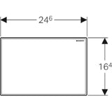 GEBERIT GE Abdeckplatte zu Hygienespuelung weiss   – 616.222.11.1