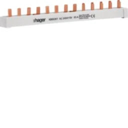 HAGER Stiftschiene 1FI-4P+1LS-3+N+5S-1+N/1PLE  – KB663KT