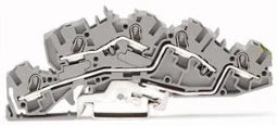 WAGO Installationsetagenklemme L/L/PE 6 mm², grau   – 2005-7645