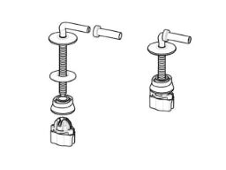 LAUFEN Laufen Object Paar Scharnier zu WC-Sitz f. 89021.0, u. Laufen Pro 89295.1   – H8902190000631