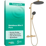 HANSGROHE HG Showerpipe Raindance Alive S Puro 300 1jet mit Ecostat Element BBR  – 24592140