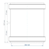 POLOPLAST PO Doppelmuffe POLO-KAL NG DN 125   – 02305