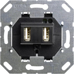 GIRA USB-Spannungsversorgung 2f Typ A/A Einsa tz   – 235900