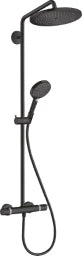 HANSGROHE HG Showerpipe Croma Select S 280 mit Raindance Handbrause mattschwarz  – 26890670