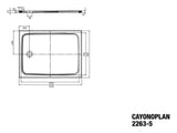 KALDEWEI Kaldewei Cayonoplan Duschw. 900x1200x185 Wt-flach, alpinweiß  – 362347980001
