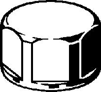 VIEGA Viega Kappe 3301 mit Mehrkant in Rp1 1/4 Rotguss  – 268 305