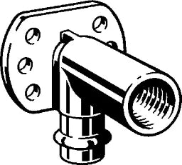 VIEGA Viega Wandscheibe mit SC Sanpress 2225 in 15mm x Rp1/2 x 45mm Siliziumbronze   – 116 552