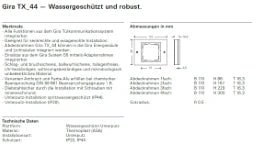 GIRA Rahmen 1fach TX44 (Unterputz IP44) anthrazit   – 021167