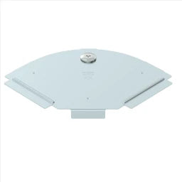 OBO Deckel für 90°-Bogen B100mm Stahl bandve rzinkt  – 6036900
