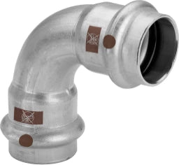 VIEGA Viega Bogen 90 Grad mit SC Temponox 1716 in 42mm Stahl nichtrostend  – 809 683