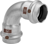 VIEGA Viega Bogen 90 Grad mit SC Temponox 1716 in 42mm Stahl nichtrostend  – 809 683
