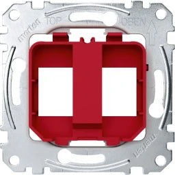 MERTEN Tragplatten für Steckverbinder Modular J ack, rot  – MEG4566-0006