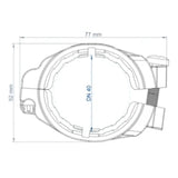 POLOPLAST PO Auszugsichere Verbindung POLO-KAL XS  3S DN 40  – 101751