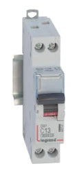 LEGRAND LS-Schalter 6kA C 13A/1pol+N  1TE Schmalbauweise   – 407741