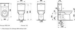 LAUFEN Laufen Pro Stand-WC-Kombi Tiefspüler 6L Abgang ohne SPK und WC-Sitz LCC-weiß   – H8249554000001