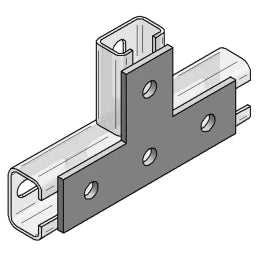 MEFA Flachverbinder T-Form, für C-Profil 35, Stex 35 Lochung 10,5 mm  – 0814449