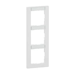 LEGRAND SEANO+ 3-fach Rahmen vertikal mit Beschr iftungsfeld, Farbausführung Ultraweiss  – 765993