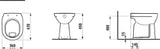 LAUFEN Laufen Pro Standklosett Flachspüler Sitzhöhe 45cm, senkrecht, LCC-weiß   – H8259574000001