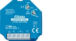 ELTAKO Universal-Dimmschalter 230V ohne N, Powe r MOSFET 400W für R+L+C-Lasten   – 61100830