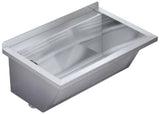 KWC AUSTRIA KWC Sirius Waschtrog  750x354x500mm Ablauf links, Chromstahl fugenlos   – 2030045759