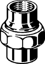 VIEGA Viega Rohrverschraubung 3330 flachdichtend in Rp1 1/2 x Rp1 1/2 Rg  – 271 060